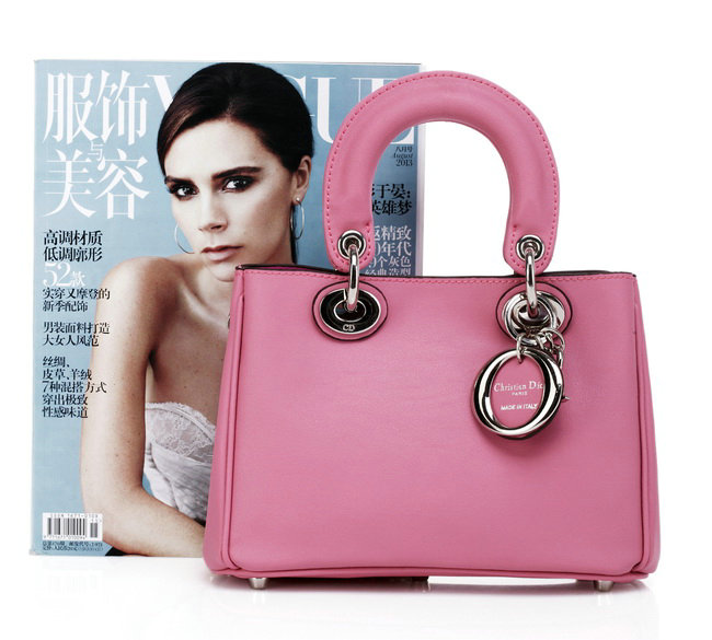 mini Christian Dior diorissimo nappa leather bag 0902 pink